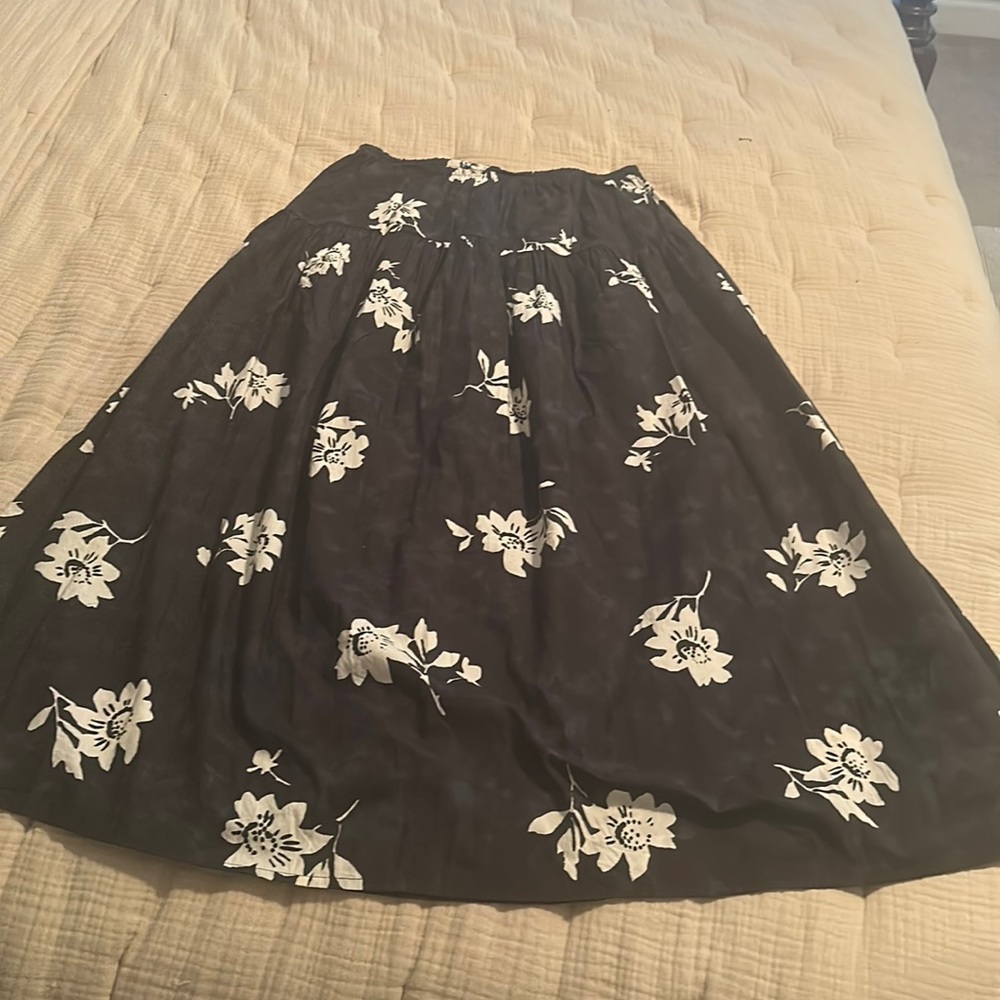 Apiece apart maxi skirt (matching top in shop) black, blue, white NWOT